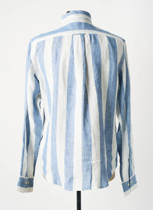 Chemise manches longues bleu GANT pour homme