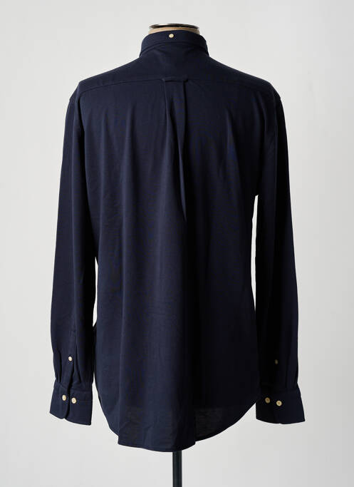 Chemise manches longues bleu GANT pour homme