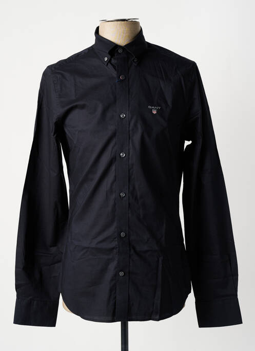 Chemise manches longues noir GANT pour homme