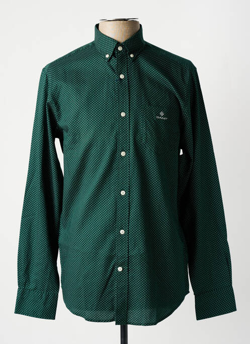 Chemise manches longues vert GANT pour homme