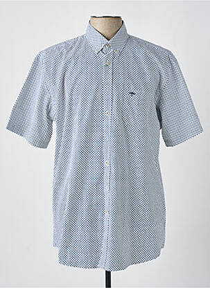 Chemise manches courtes bleu FYNCH-HATTON pour homme