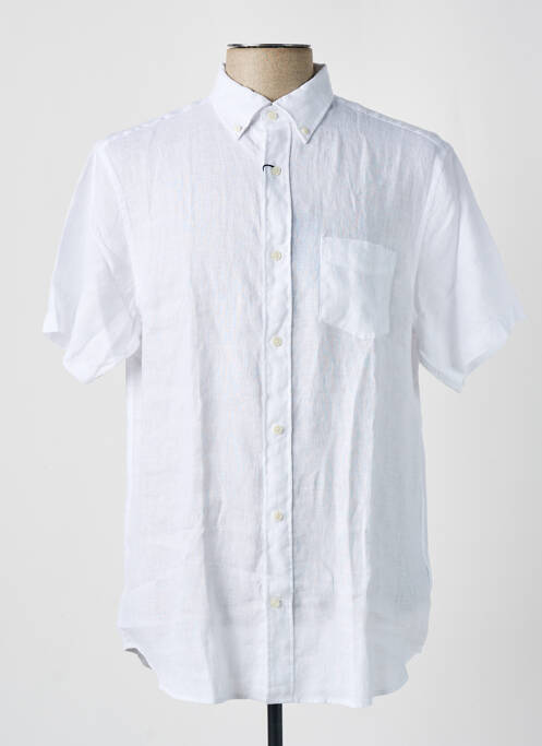 Chemise manches courtes blanc GANT pour homme