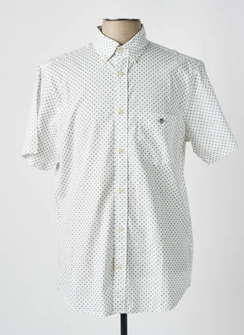 Chemise manches courtes blanc GANT pour homme