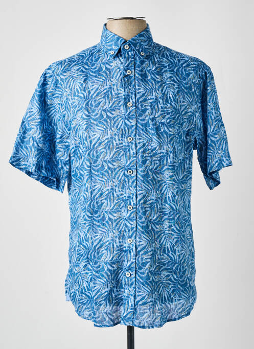 Chemise manches courtes bleu FYNCH-HATTON pour homme