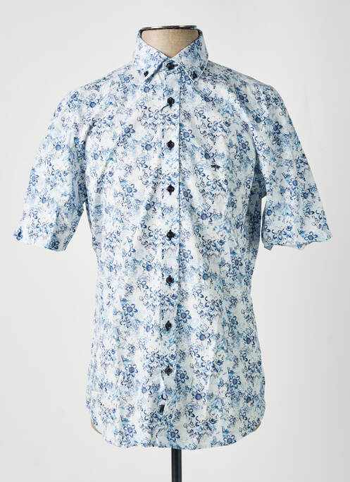 Chemise manches courtes bleu FYNCH-HATTON pour homme