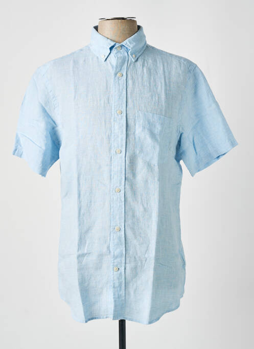 Chemise manches courtes bleu GANT pour homme