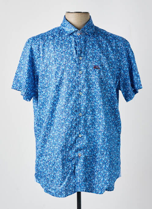 Chemise manches courtes bleu THE SURFCAR pour homme