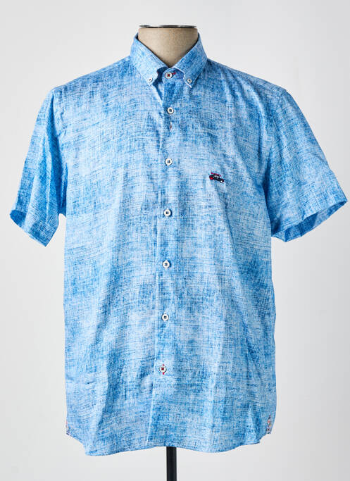 Chemise manches courtes bleu THE SURFCAR pour homme