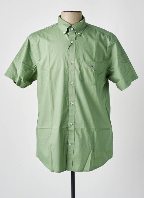 Chemise manches courtes vert GANT pour homme