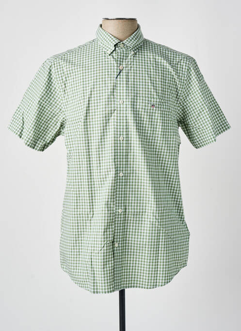 Chemise manches courtes vert GANT pour homme