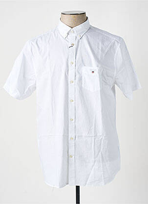 Chemise manches courtes blanc GANT pour homme