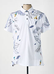 Polo blanc A FISH NAMED FRED pour homme seconde vue