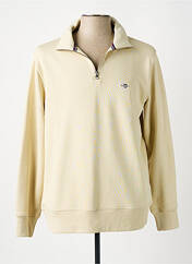 Sweat-shirt beige GANT pour homme seconde vue