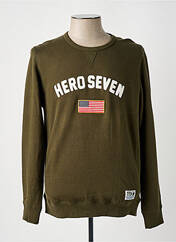 Sweat-shirt vert HERO SEVEN pour homme seconde vue