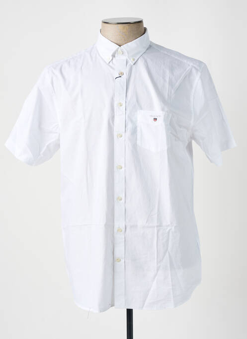 Chemise manches courtes blanc GANT pour homme