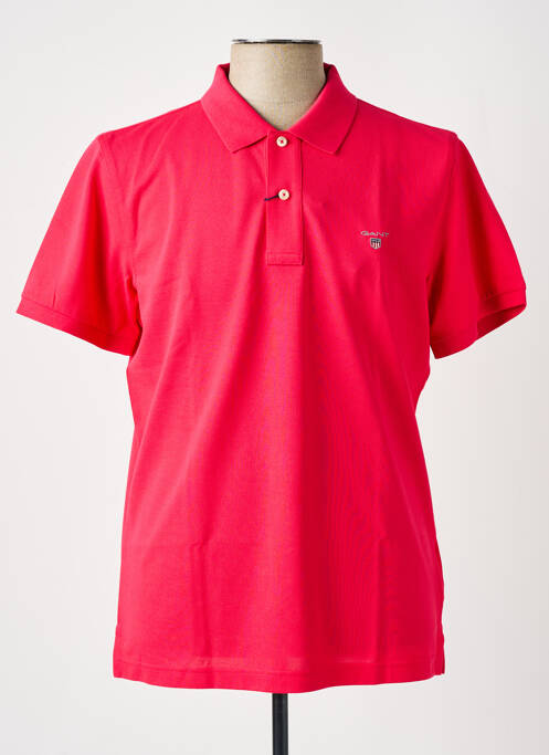 Polo rose fonce GANT pour homme