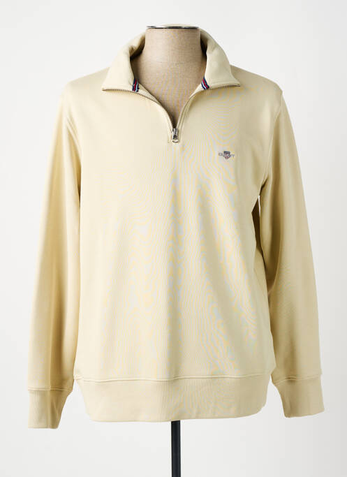 Sweat-shirt beige GANT pour homme