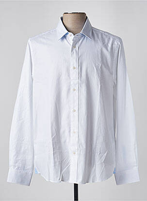 Chemise manches longues blanc VICOMTEA pour homme