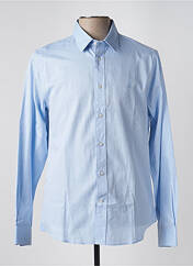 Chemise manches longues bleu VICOMTEA pour homme seconde vue