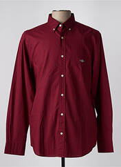 Chemise manches longues rouge GANT pour homme seconde vue