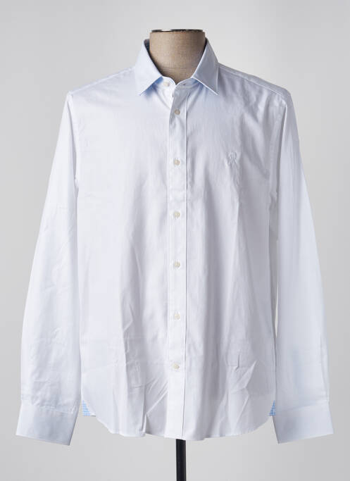 Chemise manches longues blanc VICOMTEA pour homme