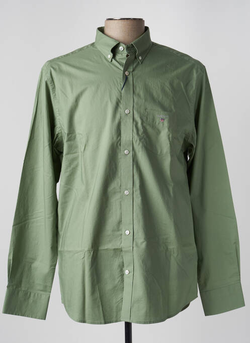 Chemise manches longues vert GANT pour homme