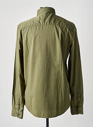 Chemise manches longues manches longues vert HERO SEVEN homme