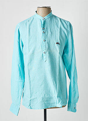 Chemise manches longues bleu THE SURFCAR pour homme