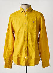 Chemise manches longues jaune VICOMTE ARTHUR pour homme seconde vue