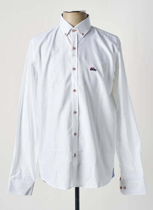 Chemise manches longues blanc #RED/LEGEND pour homme