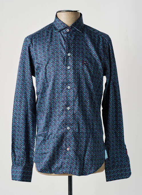 Chemise manches longues bleu THE SURFCAR pour homme