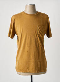 T-shirt stretch manches courtes marron FREEMAN T.PORTER homme