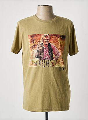 T-shirt coupe cintrée manches courtes vert HERO SEVEN homme