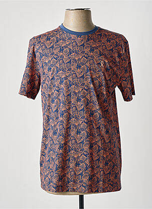 T-shirt coupe cintrée manches courtes bleu VICOMTE ARTHUR homme