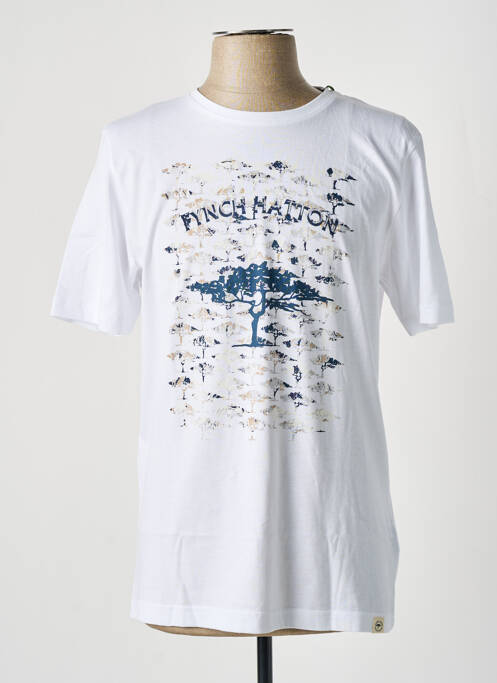 T-shirt blanc FYNCH-HATTON pour homme