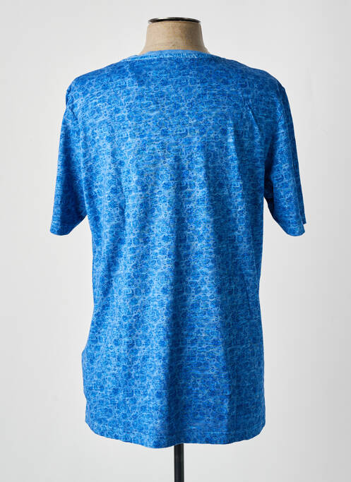 T-shirt bleu FYNCH-HATTON pour homme