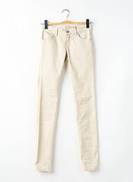 Jeans skinny stretch taille basse beige ONLY femme