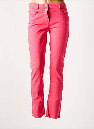 Jeans coupe slim taille basse taille basse rose CECIL femme