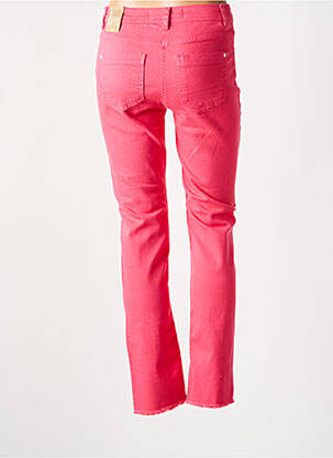 Jeans coupe slim taille basse taille basse rose CECIL femme