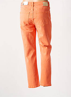 Jeans coupe droite taille haute taille haute orange ONLY femme