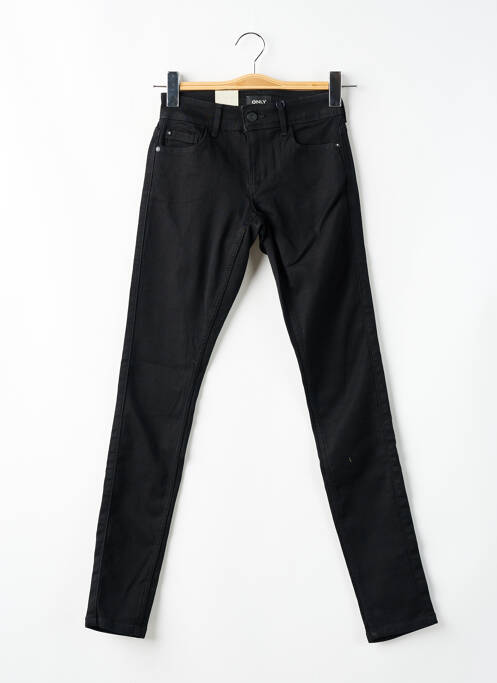 Jeans coupe slim noir ONLY pour femme