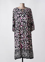 Robe mi-longue manches 3/4 manches 3/4 noir CECIL femme