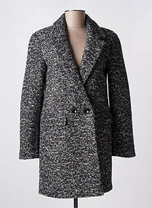 Manteau long coupe cintrée sans capuche gris ONLY femme