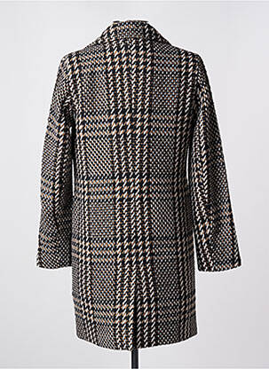 Manteau long coupe droite sans capuche noir ONLY femme