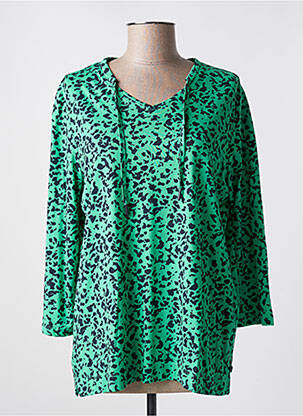 T-shirt manches 3/4 manches 3/4 vert CECIL femme