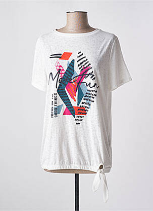 T-shirt sérigraphie manches courtes blanc CECIL femme