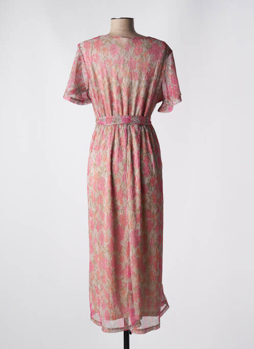 Robe longue rose ONLY pour femme