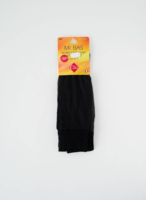 Chaussettes noir CLIO pour femme