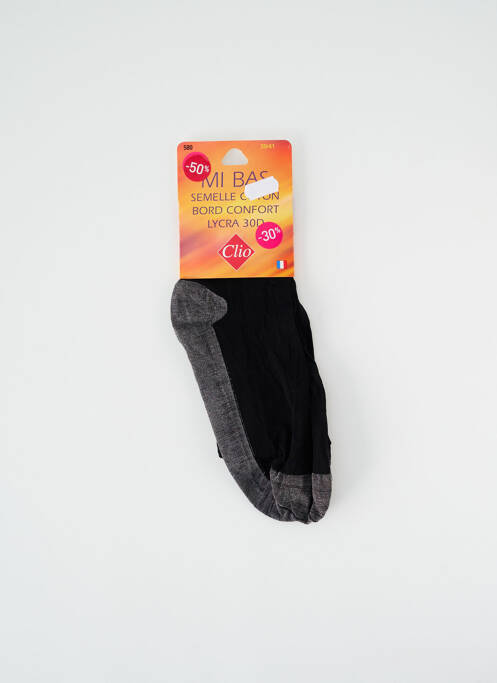 Chaussettes noir CLIO pour femme