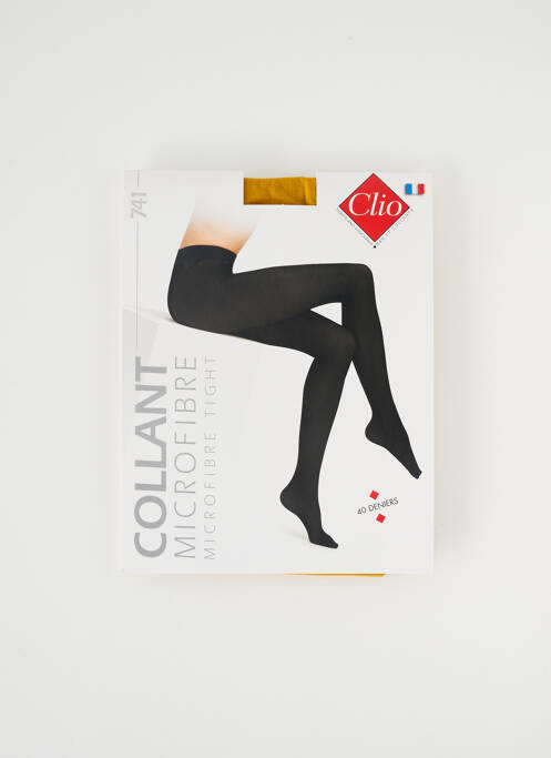 Collants elastique à la taille jaune CLIO femme